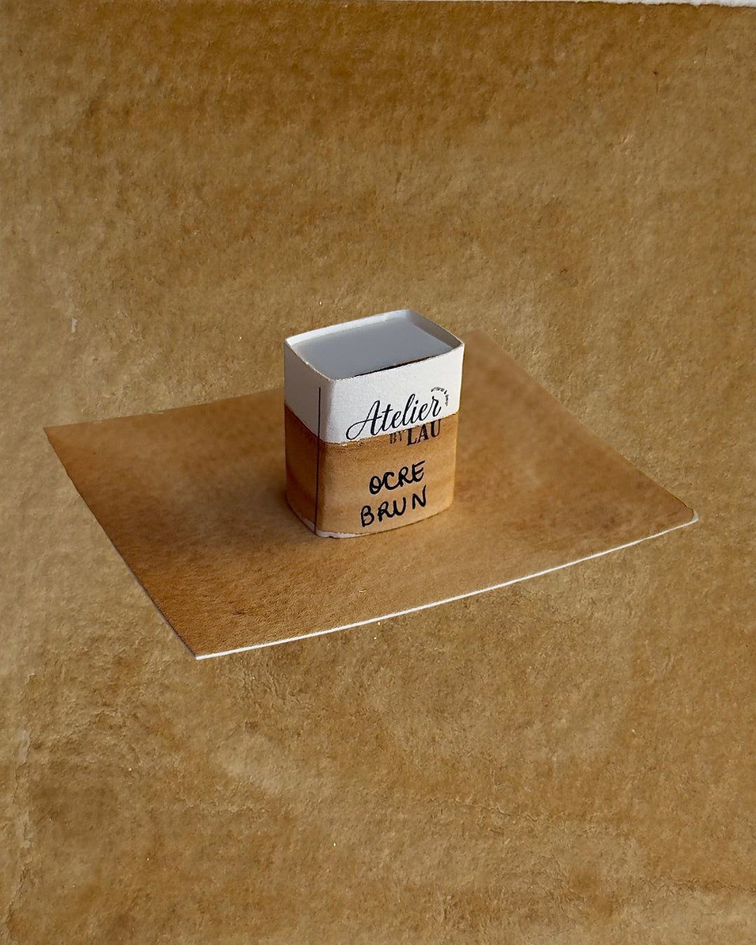 Aquarelle artisanale - Terre d’Ocre brun