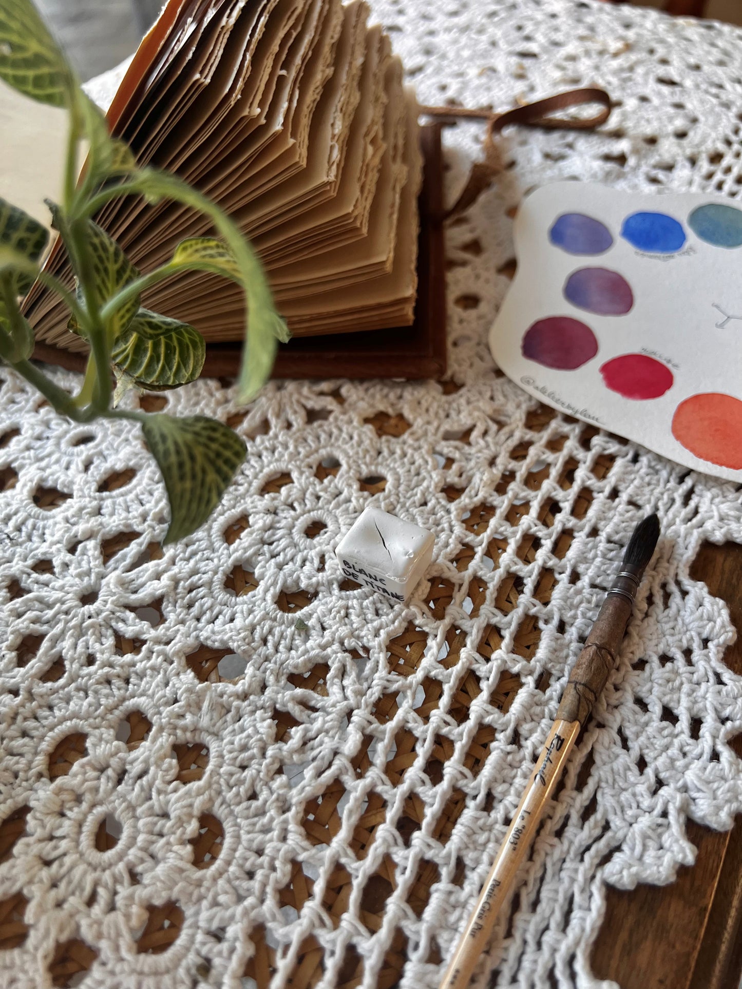 Godet d’aquarelle artisanale Blanc - Pigments Extra-fins