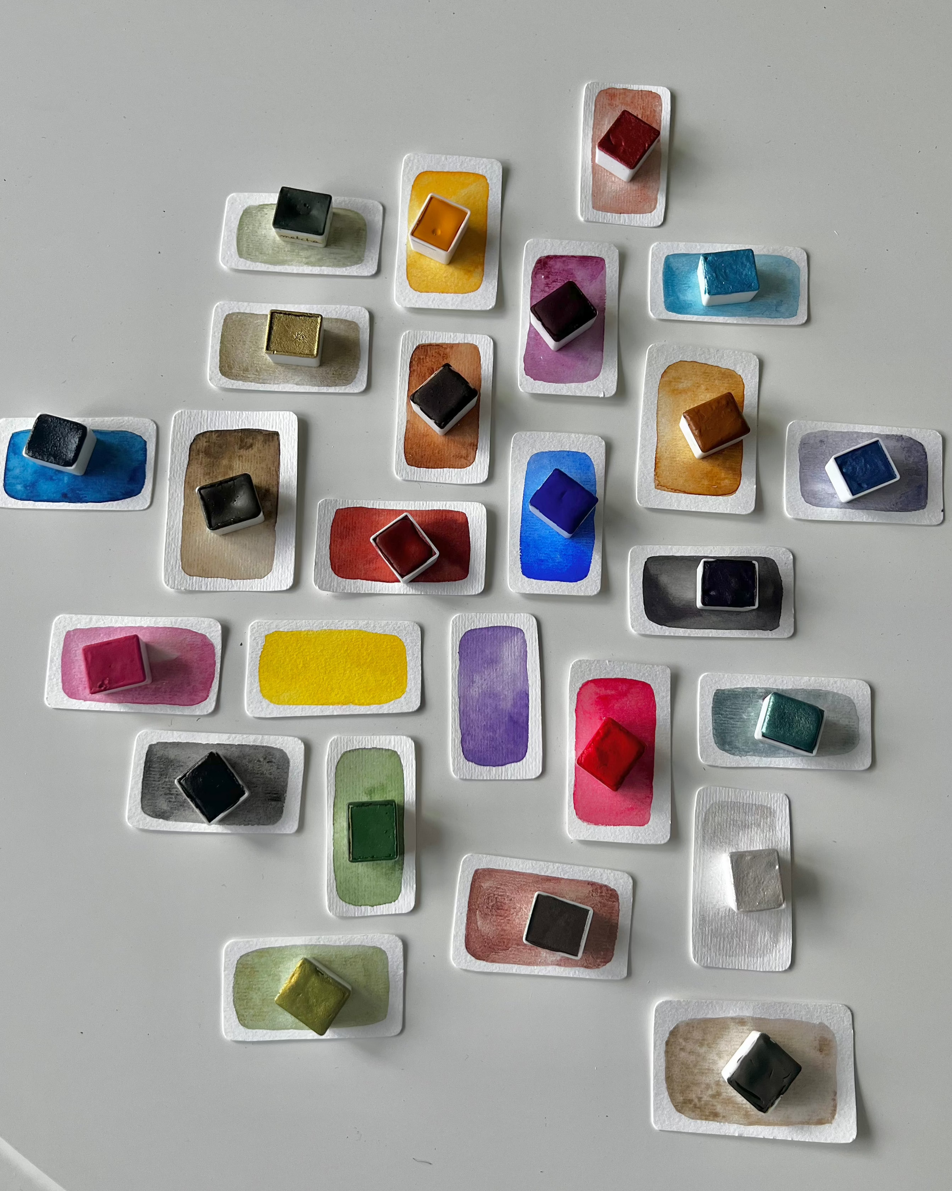 Godets Aquarelle artisanale et locale faits à Montréal au Quebéc par Atelier by Lau
