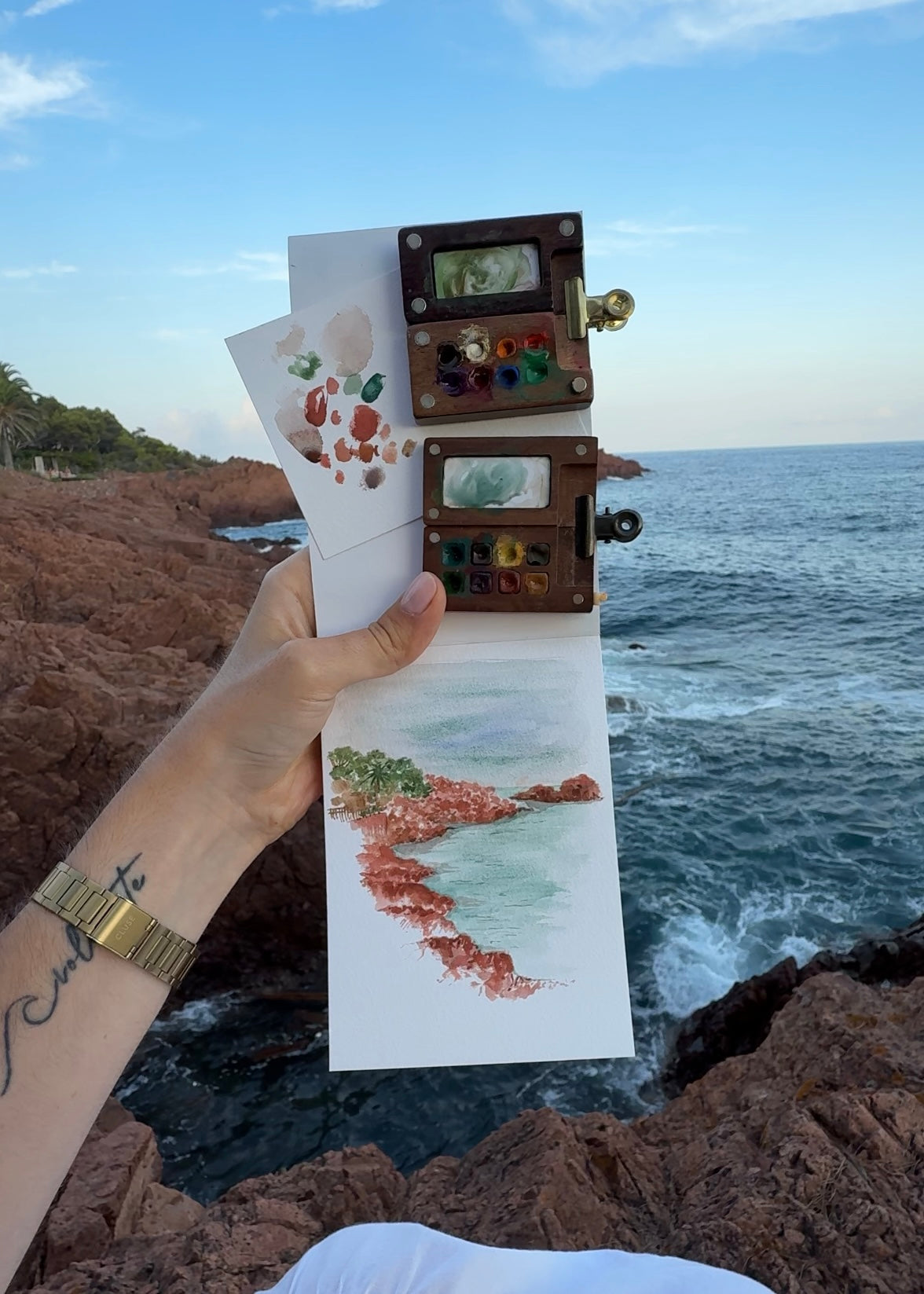 Palettes d’aquarelles artisanales