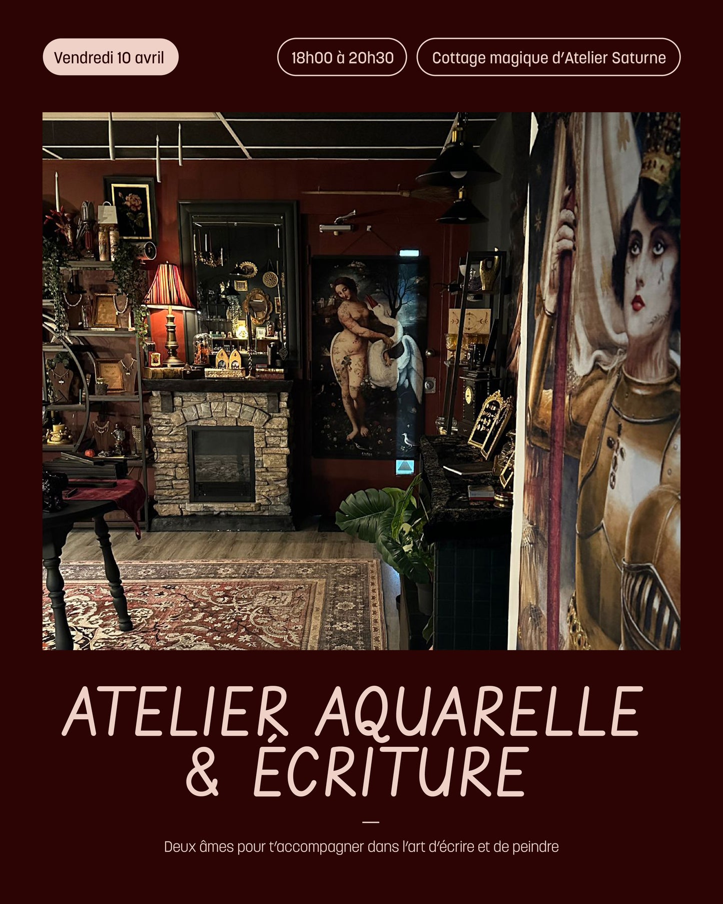 Atelier d’aquarelle & écriture ✨🎨