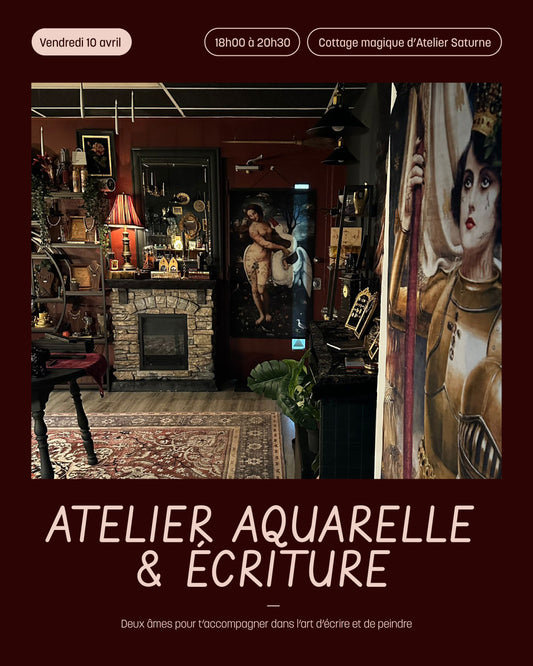 Atelier d’aquarelle & écriture ✨🎨