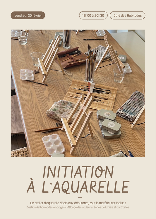 Atelier d’aquarelle - initiation