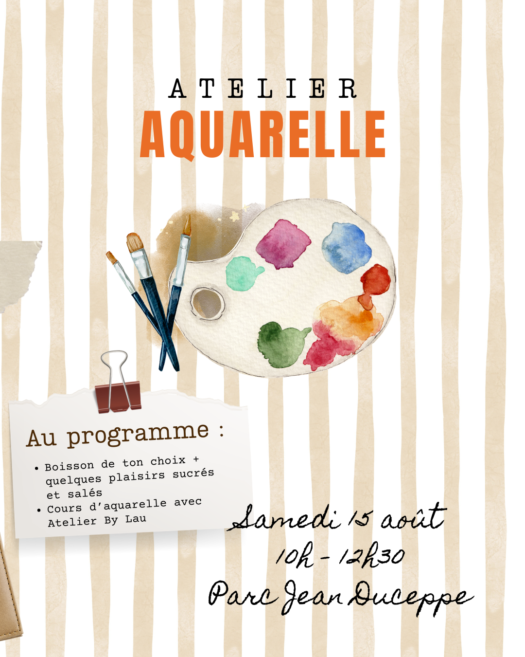 Atelier d’aquarelle X Coffee Club