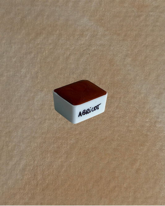Aquarelle artisanale - Abricot