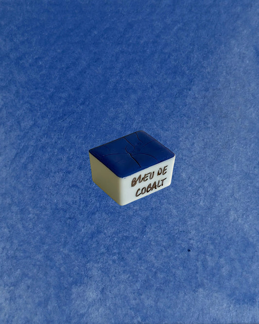 Aquarelle artisanale - Bleu de Cobalt