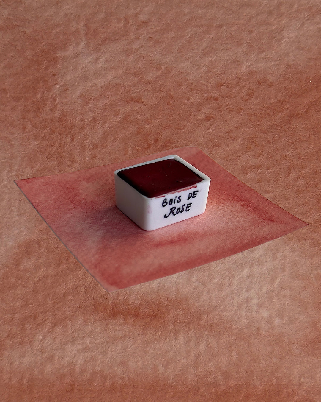 Aquarelle artisanale - Bois de rose
