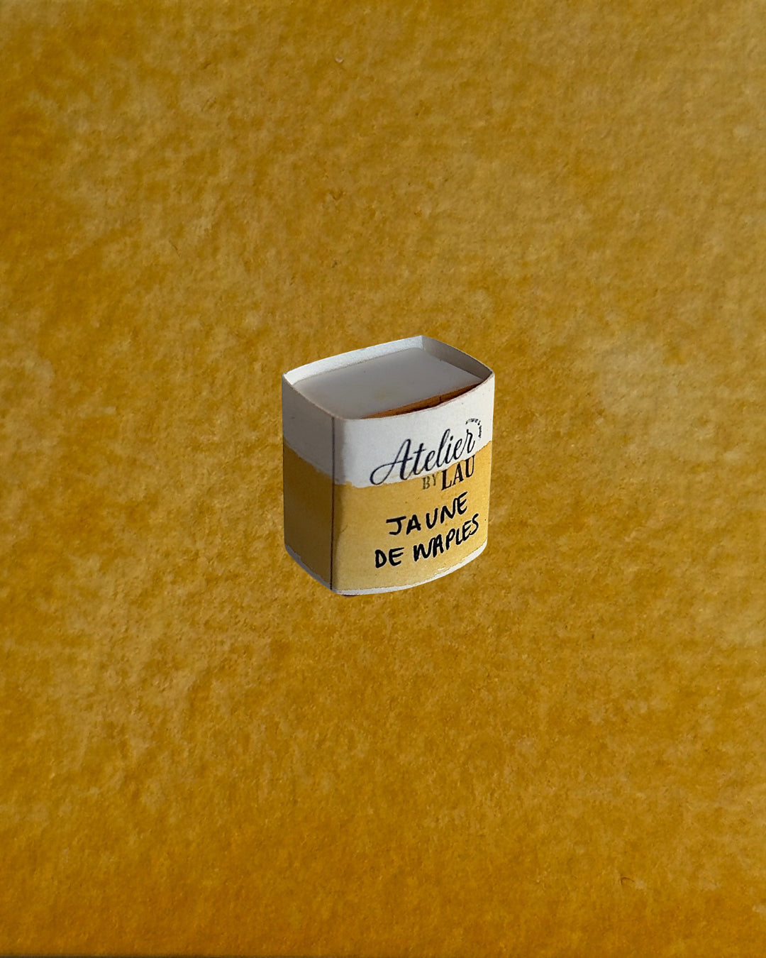 Aquarelle artisanale - Jaune de Naples