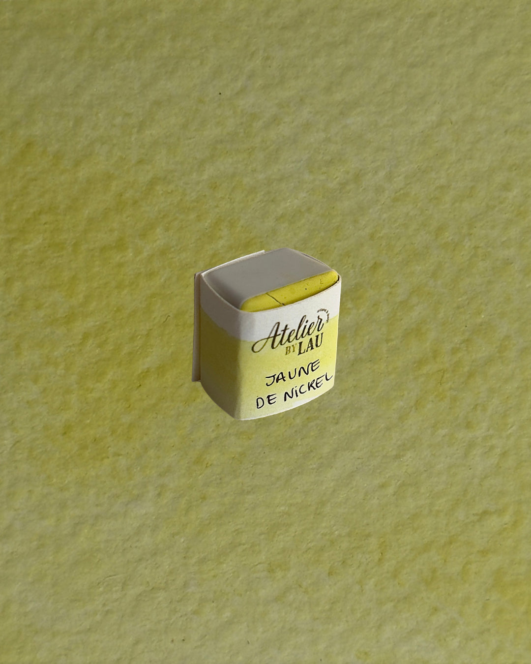 Aquarelle artisanale - Jaune nickel