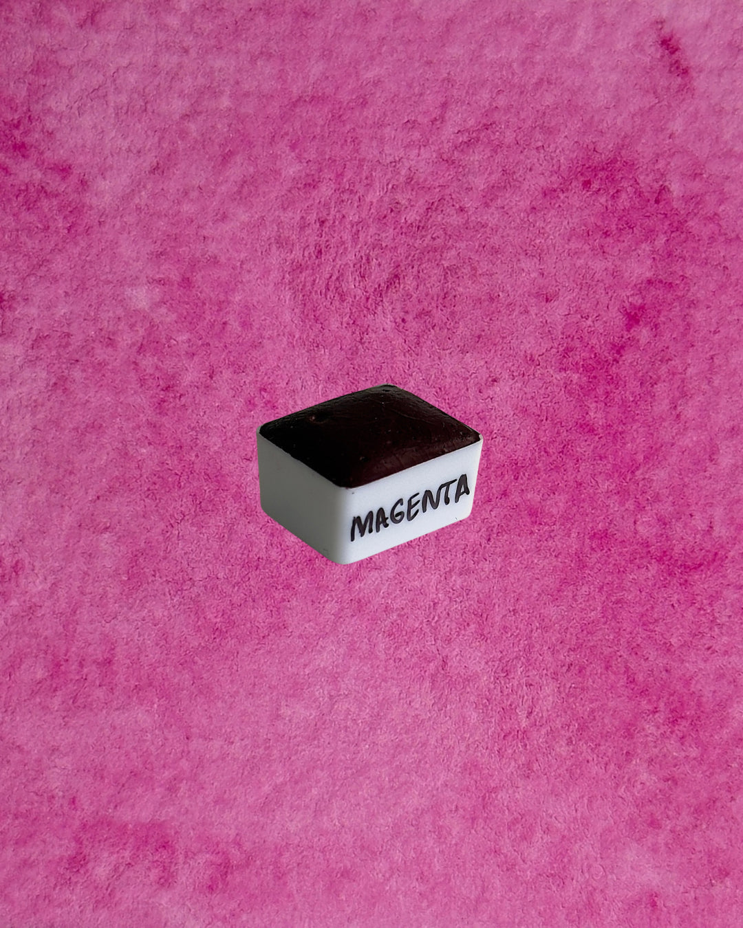 Aquarelle artisanale - Magenta