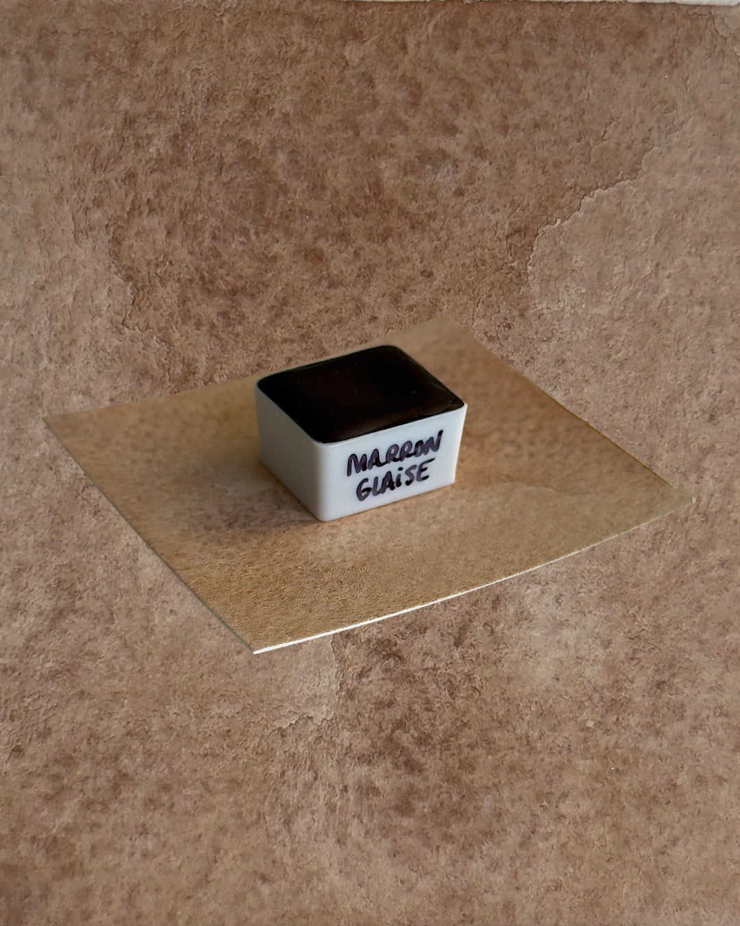 aquarelle artisanale - Marron Glaise
