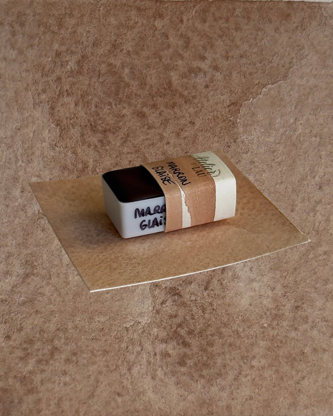 aquarelle artisanale - Marron Glaise