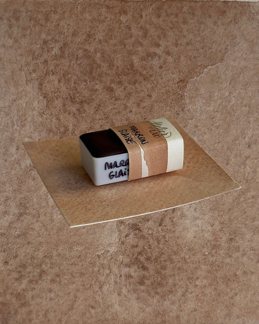 aquarelle artisanale - Marron Glaise