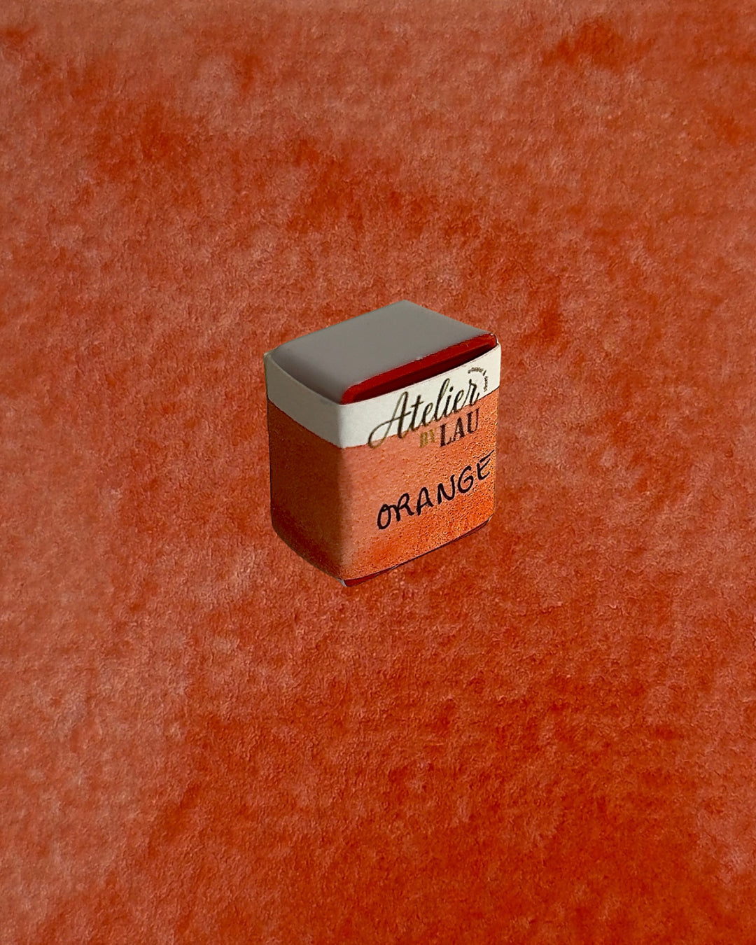 Aquarelle artisanale - Orange