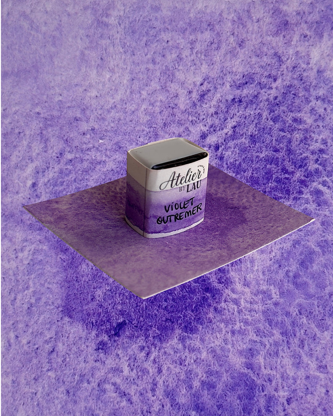 Aquarelle artisanale - Violet Outre-mer