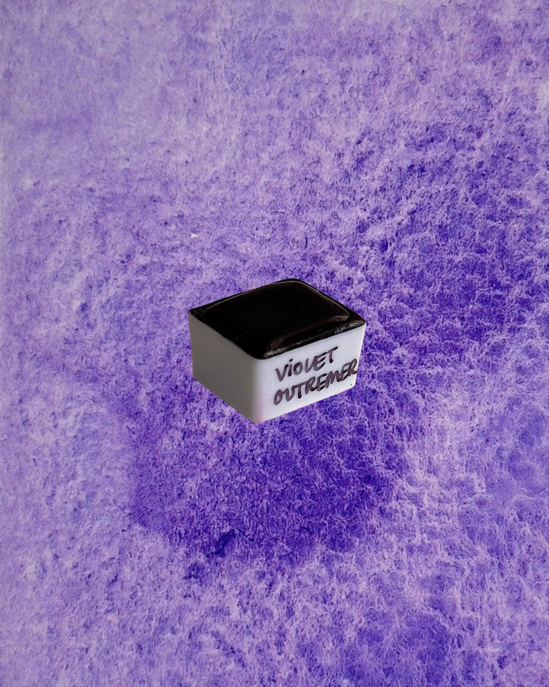 Aquarelle artisanale - Violet Outre-mer