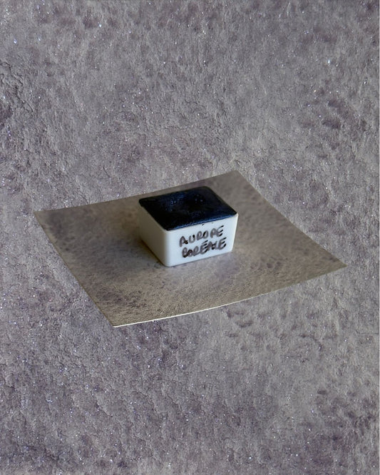 Aquarelle artisanale - Aurore Boréale (mica)