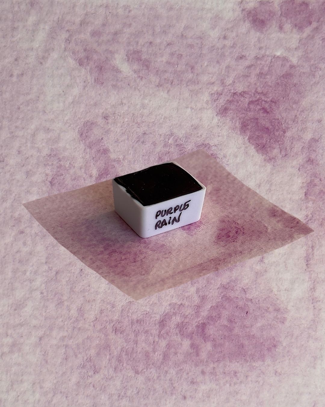 Aquarelle artisanale - Purple Rain