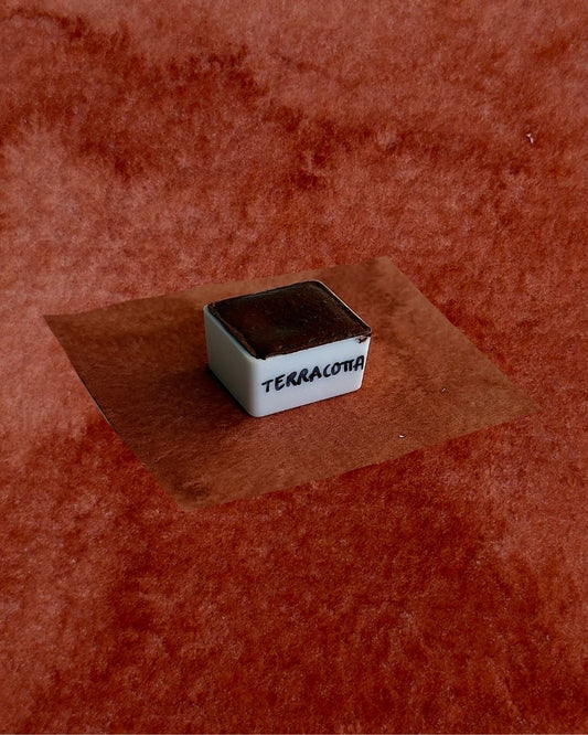 Aquarelle artisanale - Terracotta