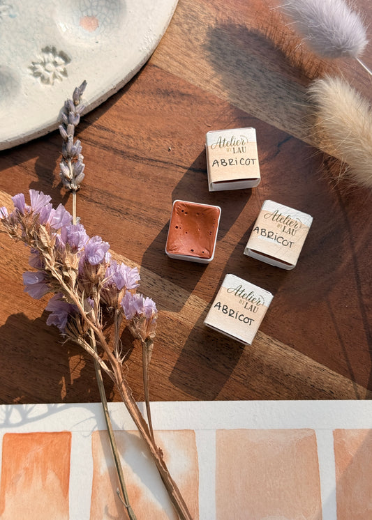 Godet d’aquarelle artisanale Abricot