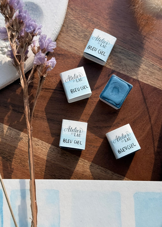 Godet d’aquarelle artisanale Bleu Ciel NEW✨
