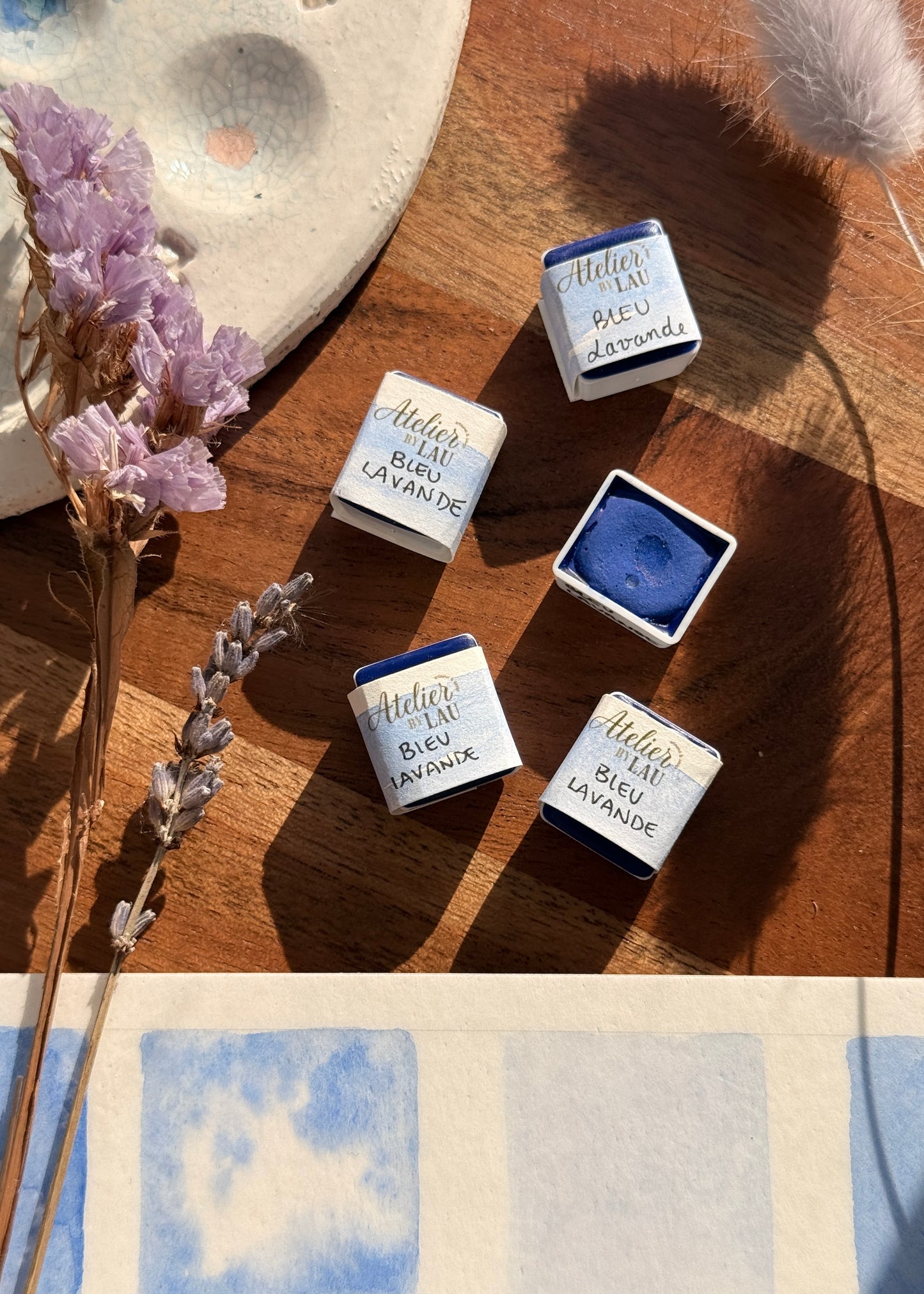 Godet d’aquarelle artisanale Bleu Lavande NEW✨