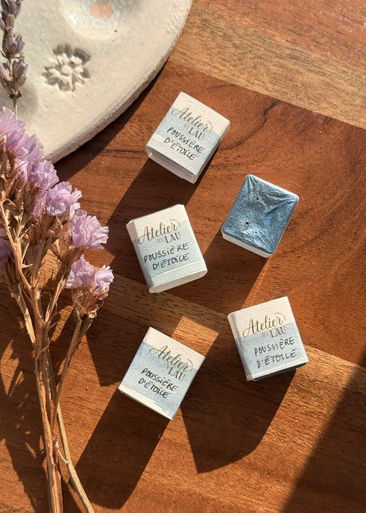 Stardust (mica) Handmade Watercolor Pan - Shimmer Effect