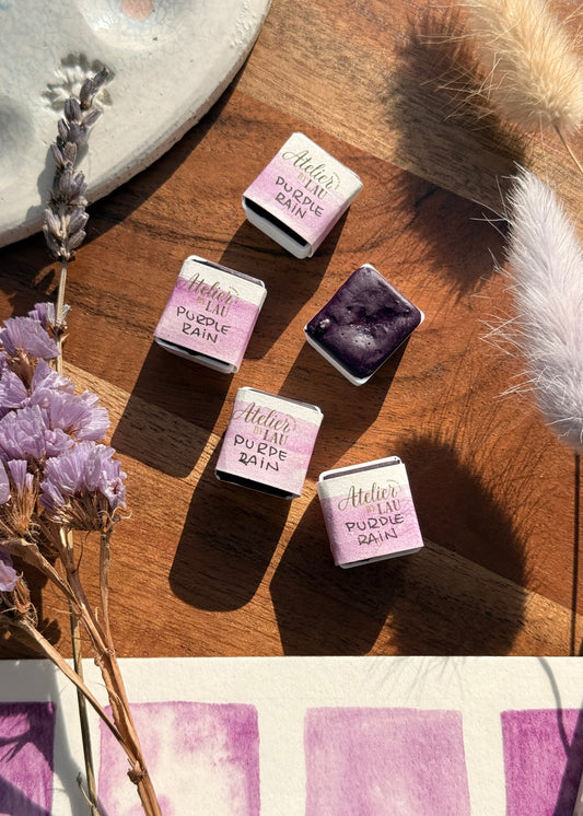 Godet d’aquarelle artisanale Purple Rain
