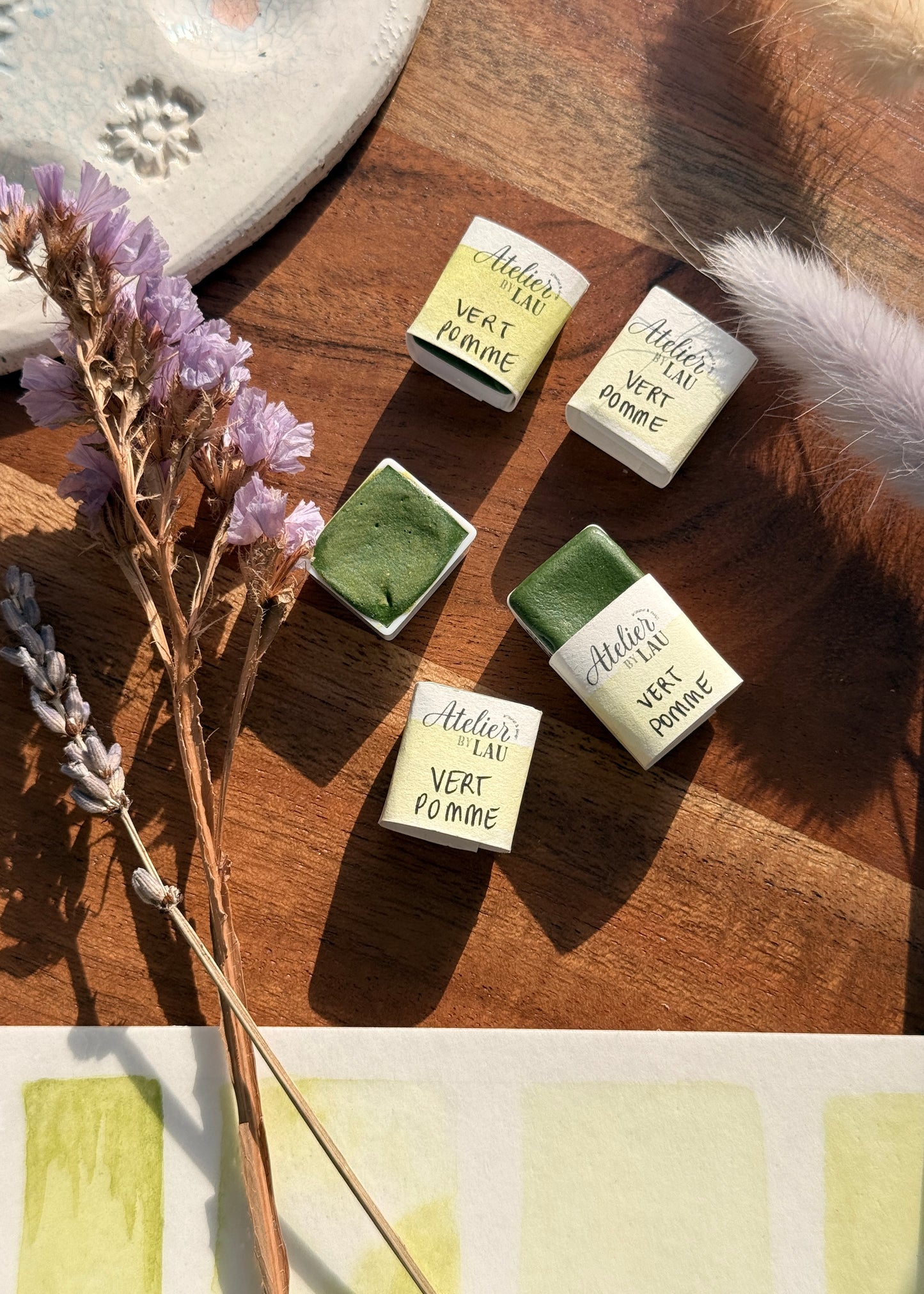 Godet d’aquarelle artisanale Vert Pomme NEW✨