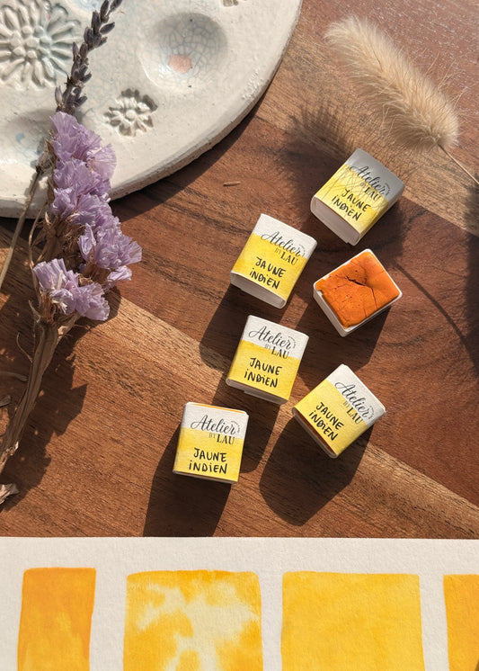 Godet d’aquarelle artisanale Jaune Indien NEW✨