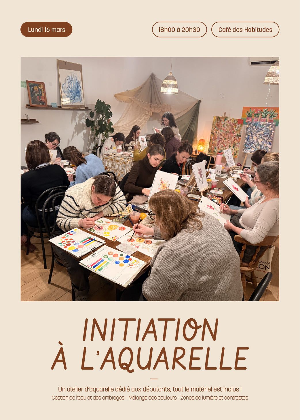 Atelier d’aquarelle - initiation