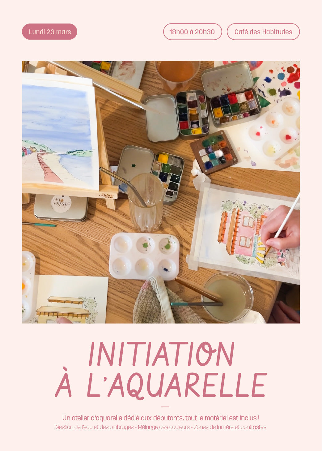 Atelier d’aquarelle - initiation