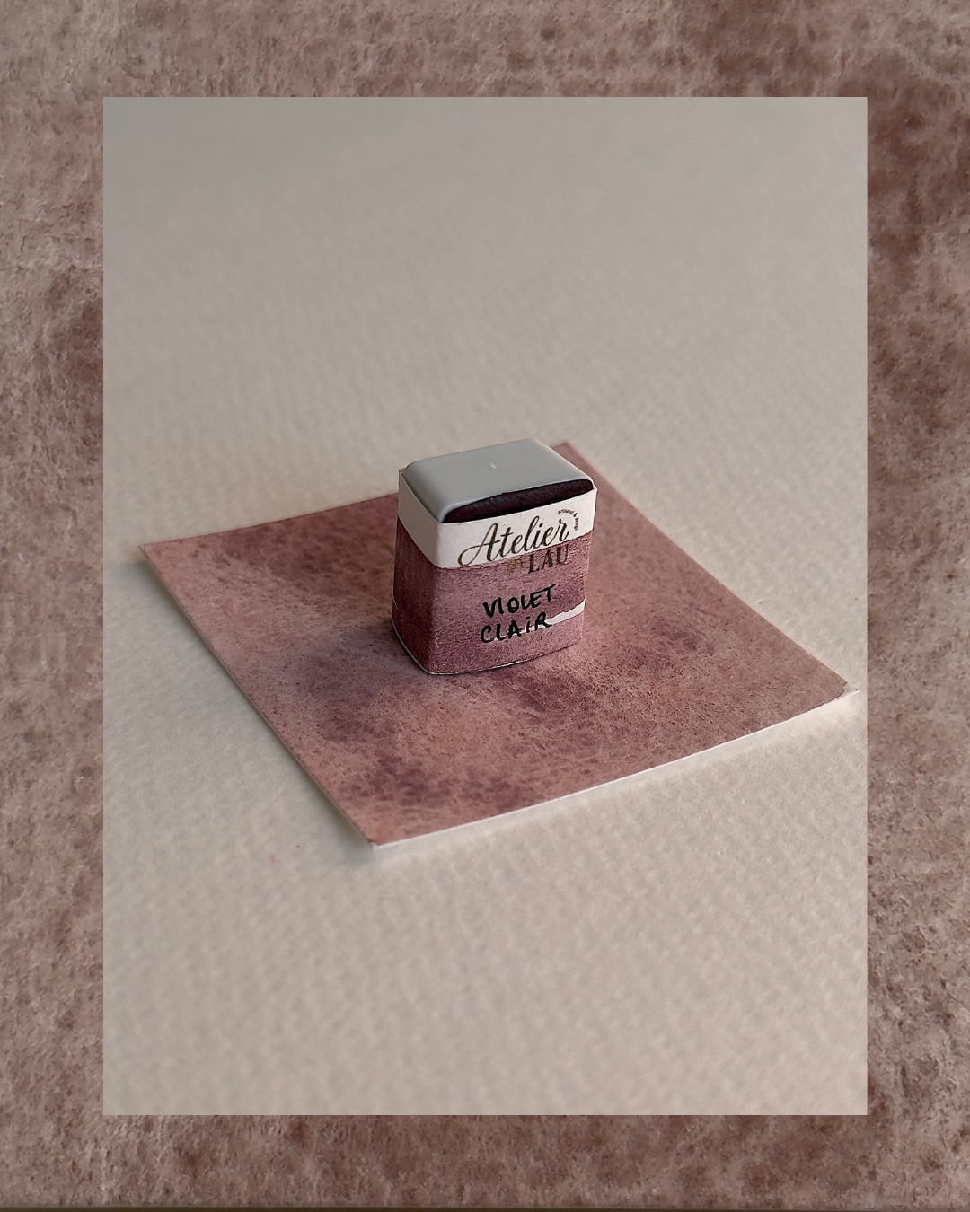aquarelle artisanale - Violet clair